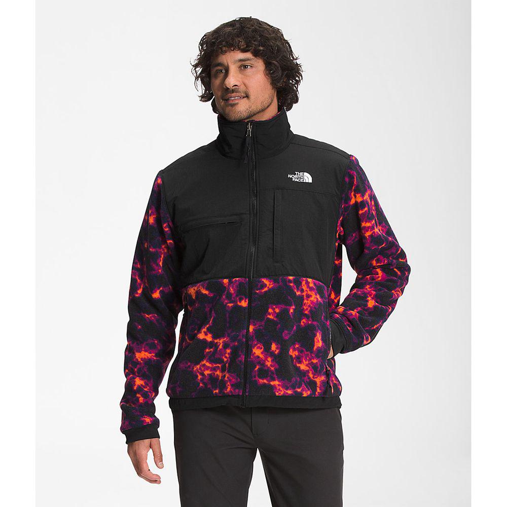 The North Face Printed Denali 2 Ανδρικα Μπουφάν Fleece - Μαυρα Καμουφλάζ (XFWV84965)